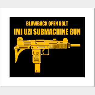 Uzi submachine gun Posters and Art
